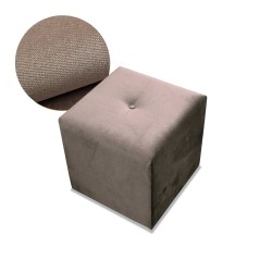 Pufa ozdobna kwadratowa, puf 40x40x40 cm - Komfort-Pur