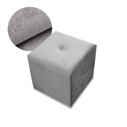 Pufa ozdobna kwadratowa, puf 40x40x40 cm - Komfort-Pur