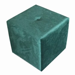 Pufa ozdobna kwadratowa, puf 40x40x40 cm - Komfort-Pur