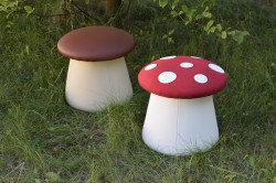 Mała pufa Grzybek dla dzieci, do pokoju dziecięcego