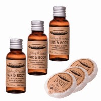 Zestaw kosmetyków hotelowych BOTANIKA szampon-żel 30ml 100szt + mydełko 20g 100szt