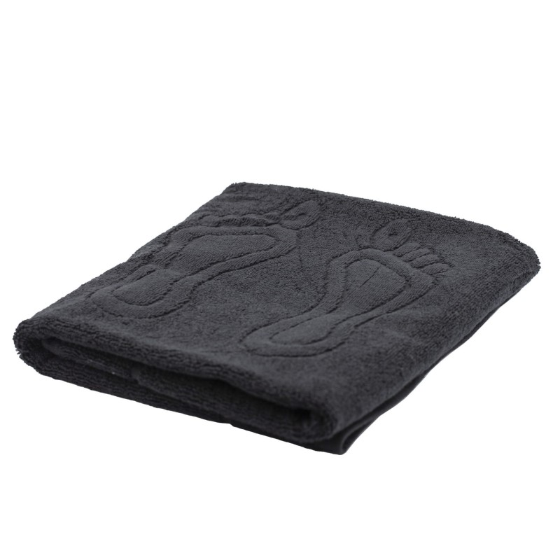 Ręcznik Stopka frotte czarny, 100% bawełna