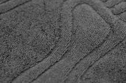 Ręcznik Stopka frotte czarny, 100% bawełna