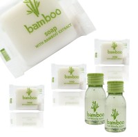 Zestaw kosmetyków dla hoteli  Bamboo szampon-żel 20ml 100szt + mydło 13g 100szt