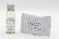 Zestaw kosmetyków szampon-żel Aloesir 30ml 100szt + mydło Comfort 14g 100szt