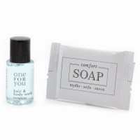 	Zestaw kosmetyków One For You szampon-żel 20ml 100szt + mydło Comfort 14g 100szt