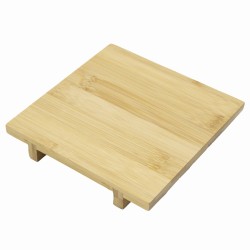 Podstawka, tacka na kosmetyki bambusowa 15x15cm