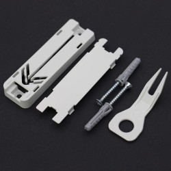 Uchwyt, mocowanie do ściany, REAL biały 400ml