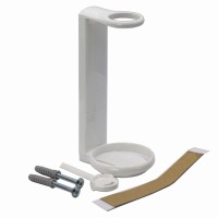 Uchwyt dyspenser do okrągłych butelek 300ml biały wieszak