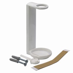 Uchwyt dyspenser do okrągłych butelek 300ml biały wieszak