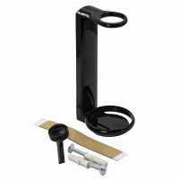 Uchwyt dyspenser do okrągłych butelek 300ml czarny wieszak