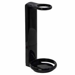 Uchwyt dyspenser do okrągłych butelek 300ml czarny wieszak