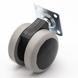 Kółko meblowe 50mm typ K-49 PŁ GH gumowane skrętne