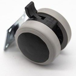 Kółko meblowe 50mm typ K-49 PŁ GH gumowane skrętne