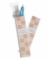 Zestaw do mycia zębów hotelowy, w kartoniku Acanto 10szt