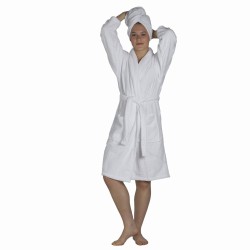 Szlafrok frotte biały PRESTIGE