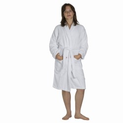 Szlafrok frotte biały PRESTIGE