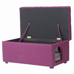 Pufa otwierana z legowiskiem dla psa lub kota