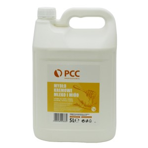 Kremowe mydło w płynie Mleko i Miód  PCC Professional 5L